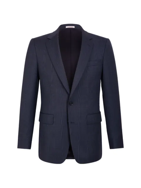 FURSAC Prince of Wales virgin wool suit jacket Blue FHPVE00300