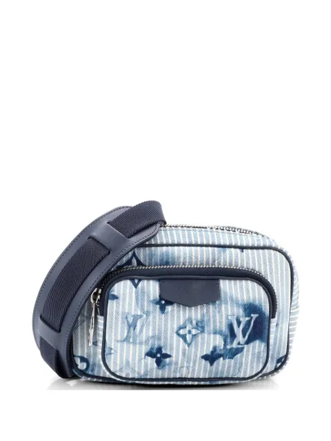 Louis Vuitton Pre-Owned Outdoor Pouch Limited Edition Monogram Watercolor Stripes Denim crossbody bag Blue H52VGGTB6EDGLB14