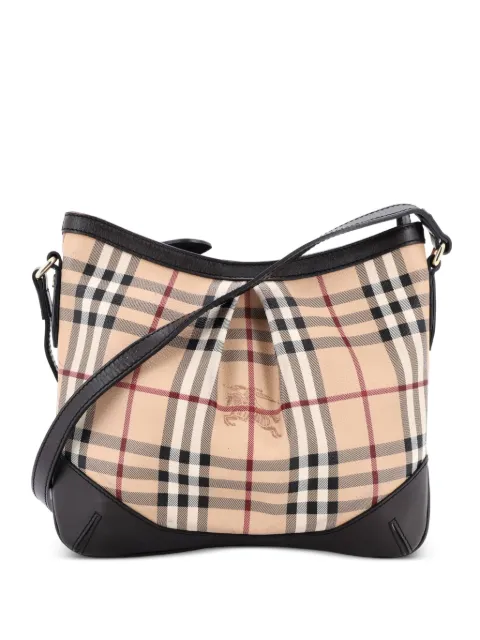 Burberry Pre-Owned Hartham Haymarket Coated Canvas Medium crossbody bag Brown 96KGK4GSH11AQP61