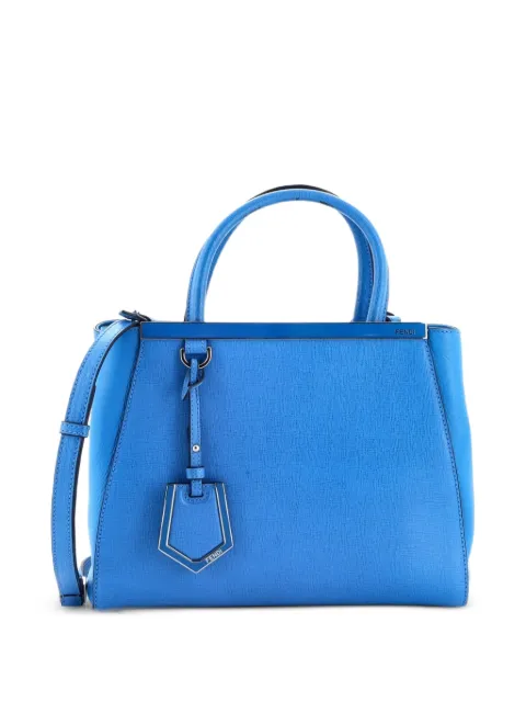 Fendi Pre-Owned 2Jours Bag Leather Petite satchel Blue LHGUE4BIWDJG1ECL