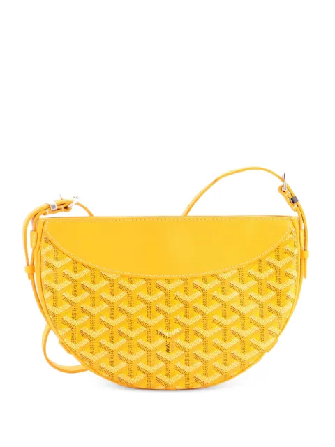 Goyard Pre-Owned Hirondelle Coated Canvas and Leather shoulder bag Orange E9RRMI42YO2B2859