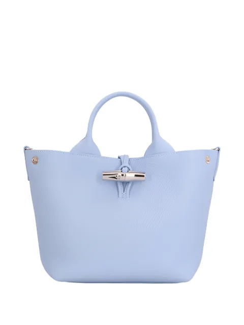 Longchamp small Le Roseau toggle-fastening tote bag Blue 10273HFPM66