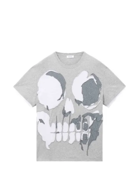 Alexander McQueen skull-applique T-shirt Grey 873647QXAA8