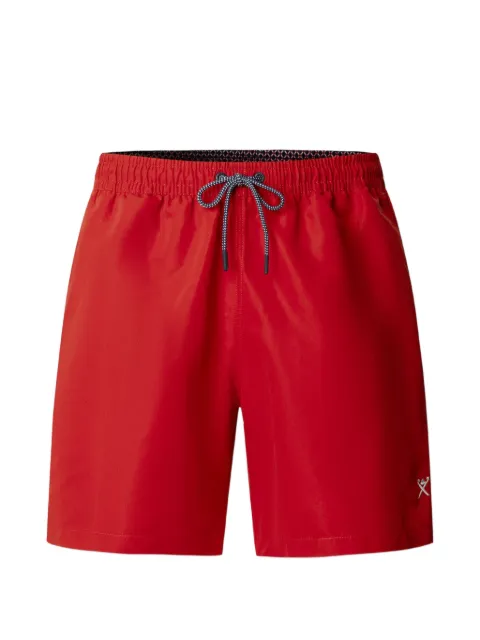 Hackett London elasticated drawstring swim trunks Red HMB100048