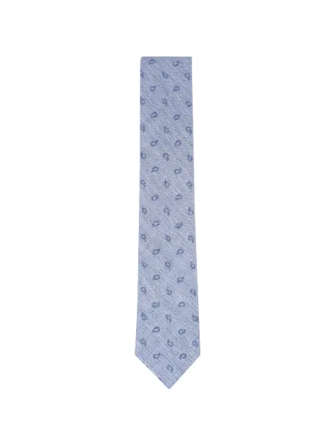 Zegna paisley-print tie Blue Z3E72TA31P8BL3