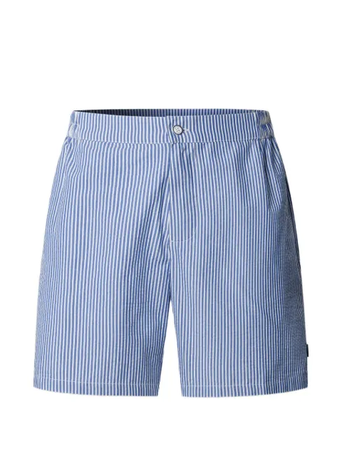 Hackett London striped seersucker swim shorts Blue HMB100046