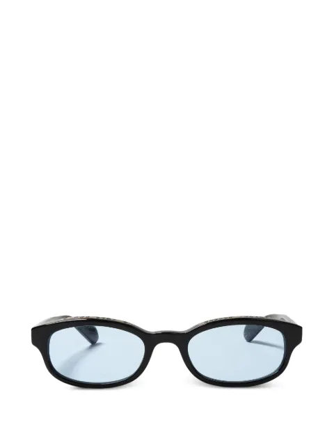 Chrome Hearts Lowrider oval-frame sunglasses Black CHRM1296