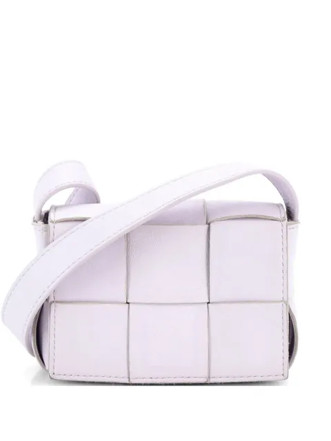 Bottega Veneta Pre-Owned Cassette Maxi Intrecciato Leather Candy crossbody bag Purple 64Q6O6RI0ORHNOQP