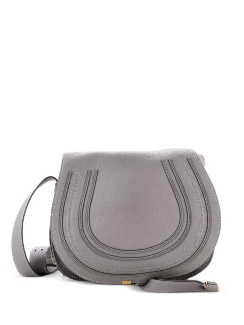 Chloé Pre-Owned Marcie Leather Medium crossbody bag Grey 1AZLWGZKSMLV141O