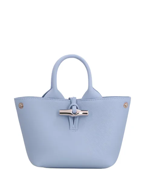 Longchamp large Le Roseau tote bag Blue 10278HFPM66