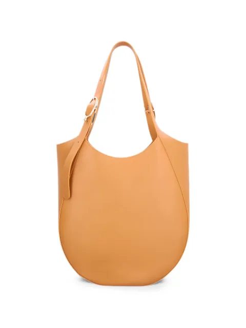 Longchamp large Le Foulonné leather shoulder bag Brown 10331021M74