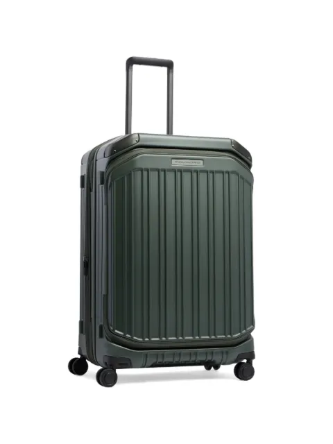 PIQUADRO medium expandable hardside suitcase Green BV7246PQL