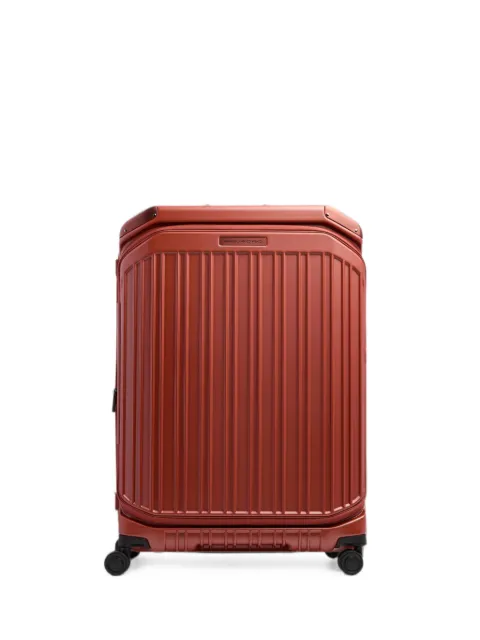 PIQUADRO large expandable ridged suitcase Red BV7247PQL
