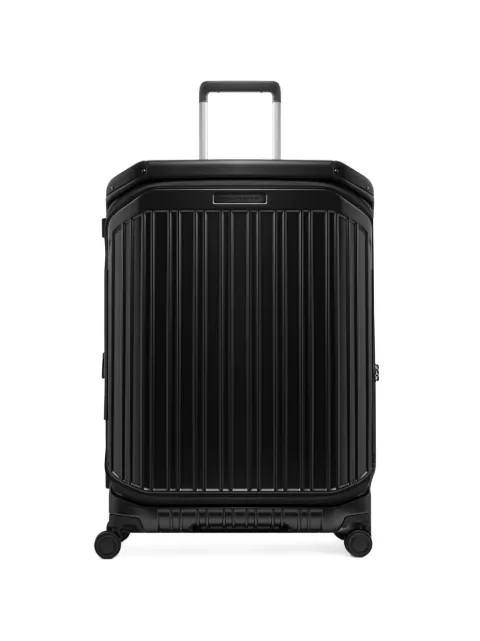 PIQUADRO large expandable dual-opening suitcase Black BV7247PQL