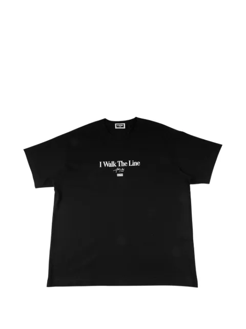 KITH x Johnny Cash Walk The Line T-shirt Black KHM033587001