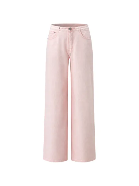 Still Here drawstring-waist wide-leg jeans Pink COPNKOG