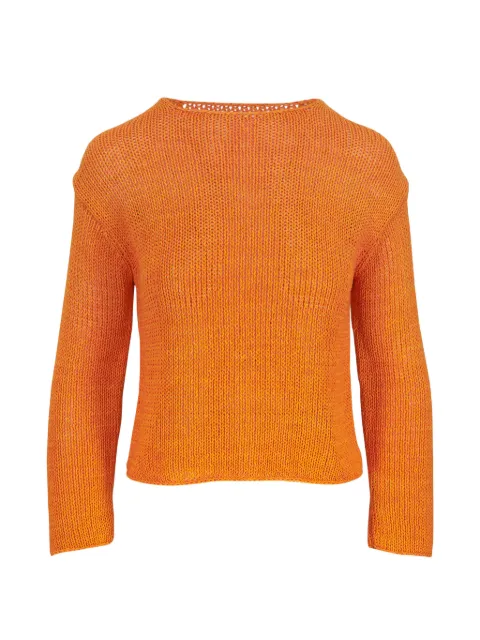 Vince ribbed-knit boat-neck sweater Orange V109579734820TNG