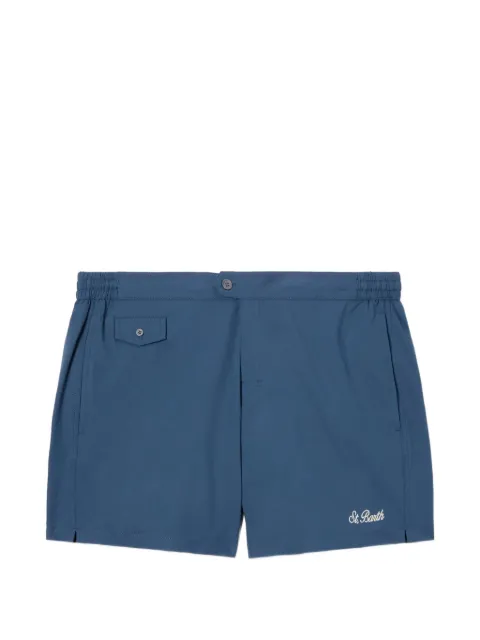 MC2 Saint Barth Capferrat logo-embroidered shorts Blue CPF0001