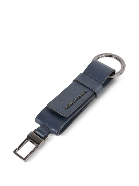 PIQUADRO leather carabiner keyring Blue PC3751MOS