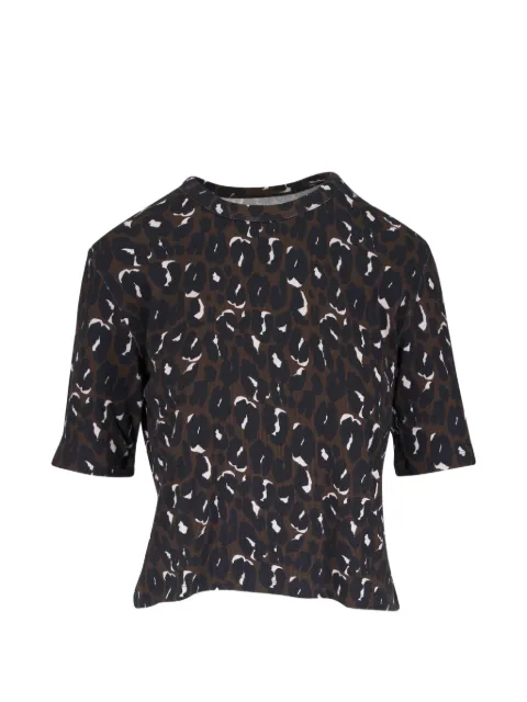 Majestic Filatures leopard-print ribbed top Black M614FT1152CSLEOPAR