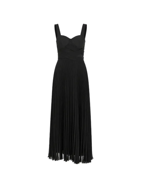 Patrizia Pepe pleated bandage-style maxi dress Black 2A3064A737