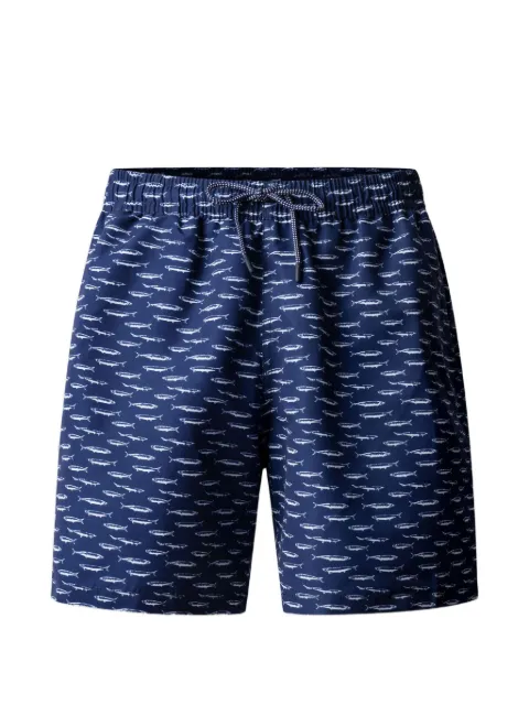 Hackett London sardines-print swim trunks Blue HMB100030