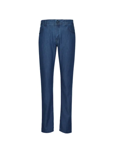 Kiton logo-patch jeans Blue UPKN005K0647H02