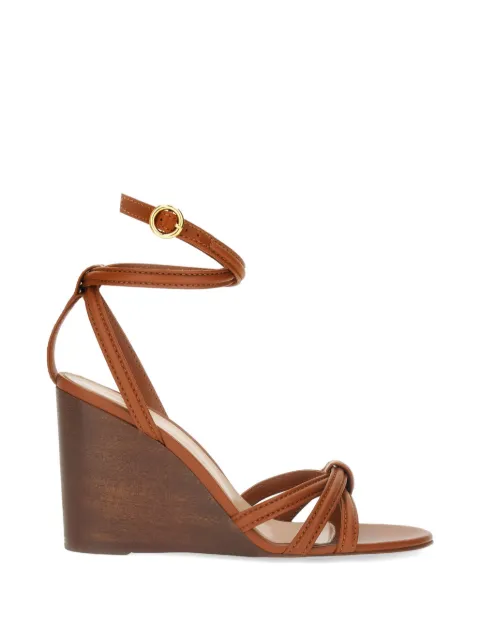 Gianvito Rossi Rabat Wedge wrap-around sandals Brown G3278285LEGVGI