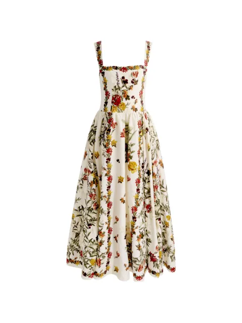 alice + olivia Vera midi dress White CC606P89509