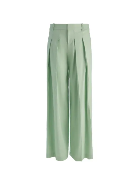 alice + olivia Blaire pleated trousers Green CC606418106