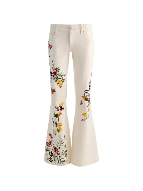 alice + olivia Emryn jeans White CD606D76119