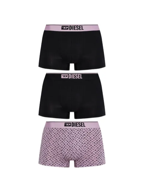Diesel logo-waistband boxer shorts (set of three) Black A193910PLDC