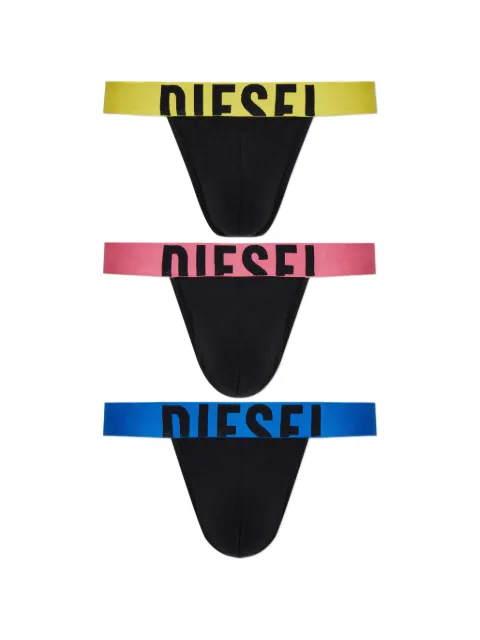 Diesel Fritz-D-Pop thongs (pack of three) Black A240370LEBZ