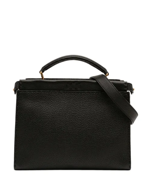 Fendi Pre-Owned 2000-2010 Mini Calfskin Romano Selleria Peekaboo Iconic Fit satchel Black Y4QGF43AGYUHYL9Z