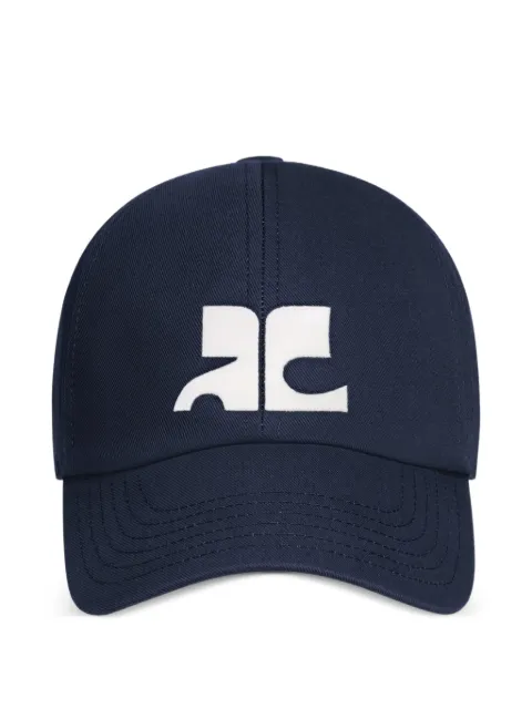 Courrèges AC logo-patch cap Blue 326TCT050CO0134