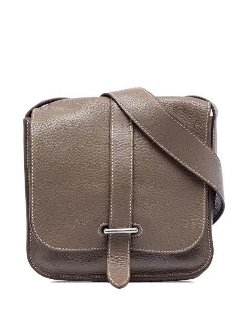 Hermès Pre-Owned 2011 Clemence Steve Pochette crossbody bag Brown CIE21QPHS6YN9UVW