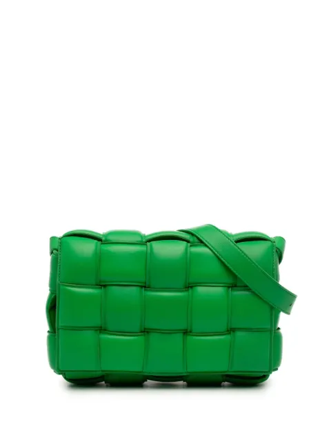 Bottega Veneta Pre-Owned 2012-2026 Nappa Intrecciato Padded Cassette crossbody bag Green SB8B72KZK0CS4298