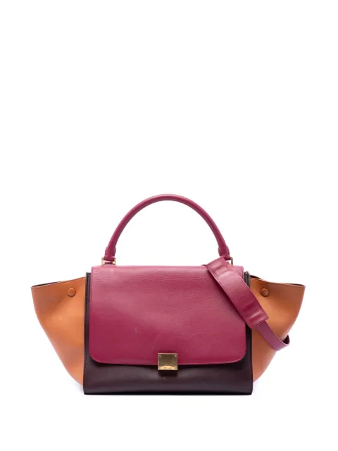 Celine Pre-Owned 2014 Medium Tricolor Leather Trapeze satchel Red S57GS5GO77B1KJ6A