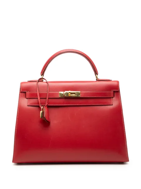 Hermès Pre-Owned 1993 Box Calf Kelly Sellier 32 satchel Red 351V0W2WS6CEGSK0