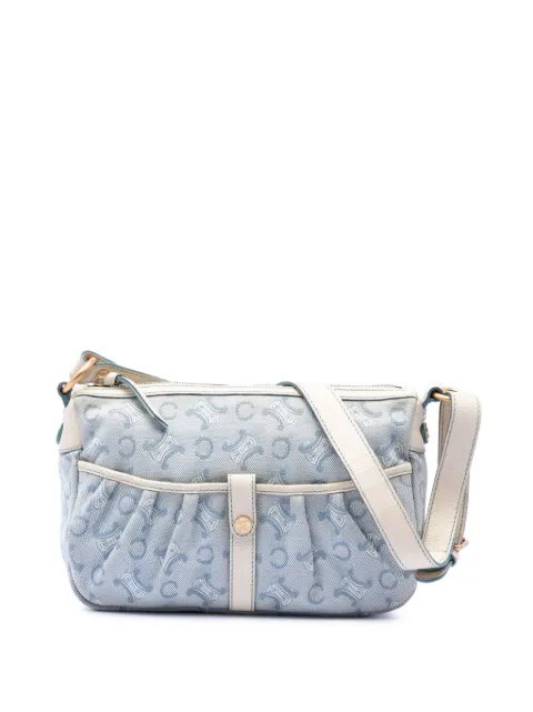 Celine Pre-Owned 2005 C Macadam Canvas crossbody bag Blue QI1XHJ764SZWJZKR