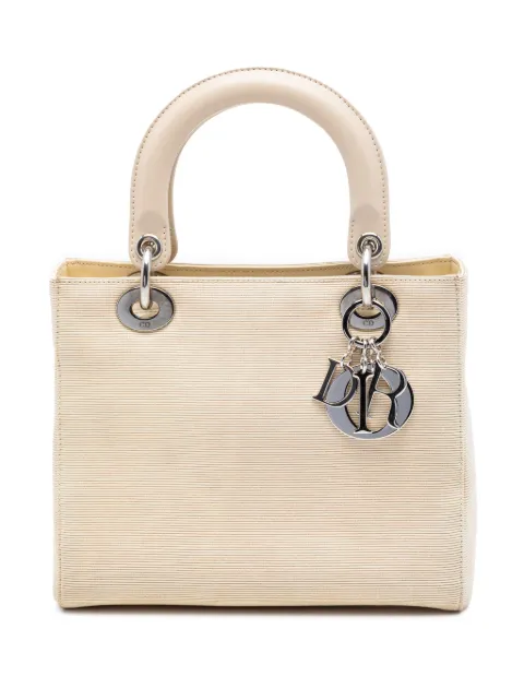 Christian Dior Pre-Owned 1998 Medium Canvas Lady Dior handbag Brown 6XOSXLKLCFFEH5OB
