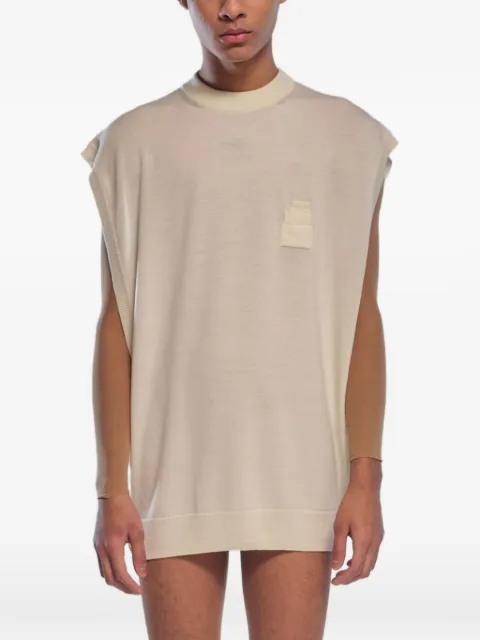 ROT The Mantle button-fastening vest Neutrals 12813