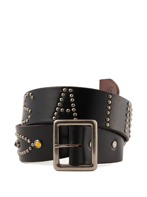 SAINT MXXXXXX stud-embellished belt Black SMMK80000C67