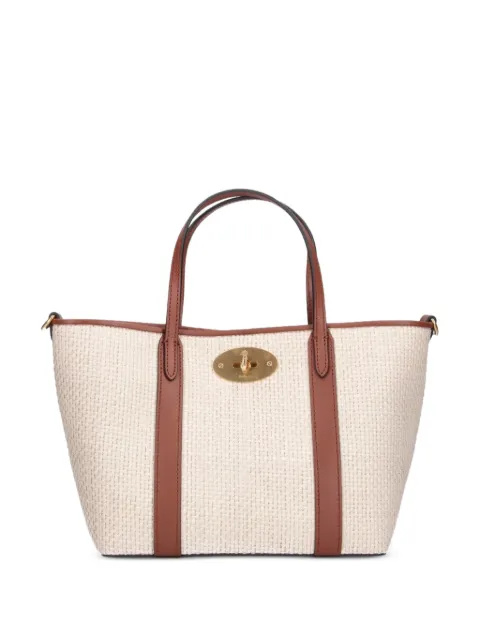 Mulberry Bayswater woven mini tote bag Neutrals RL9075000