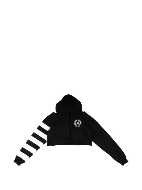 Chrome Hearts logo-embroidered hoodie Black CHRM1288