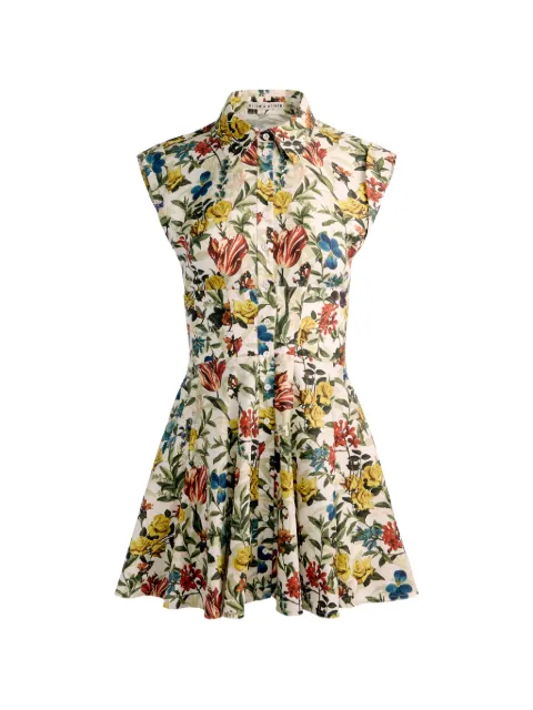 alice + olivia Kim floral-print shirt mini dress Neutrals CC606P35508