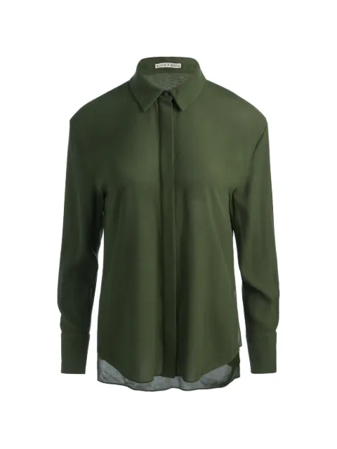 alice + olivia Dimitra oversized shirt Green CC606A33044