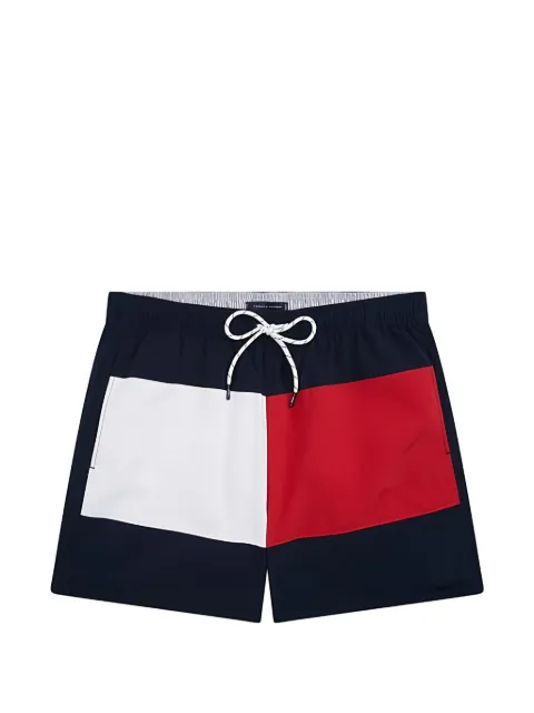 Tommy Hilfiger colour-block drawstring swim shorts Blue FUM0UM03840