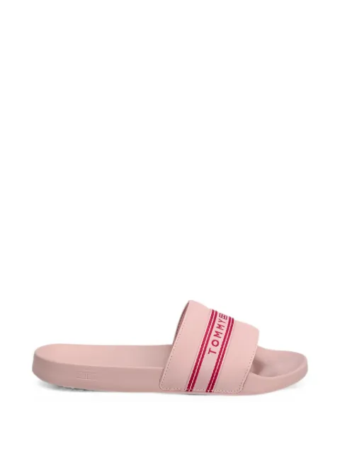Tommy Hilfiger logo-tape sliders Pink FFW0FW09359