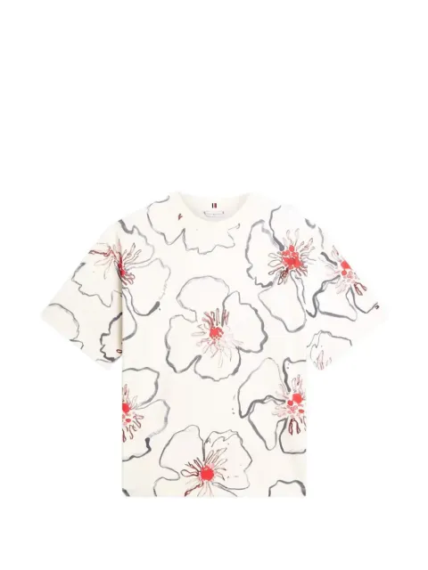 Tommy Hilfiger floral-print T-shirt Neutrals FWW0WW48708